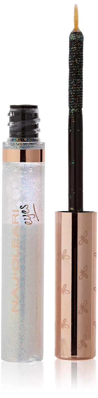Naj-Oleari Sparkling Queen Eyeliner Mascara Glitter 2 In 1 01 Argento Siderale — Mascara