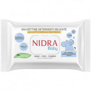 Nidra 72 Salviette Detergenti Delicate Mani, Viso, Cambio