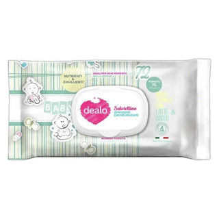 Dealo Salviette Igienizzanti XL Latte e Cocco 72 Pezzi — Salviette