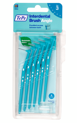 Tepe Cepillo interdental angular (6 piezas) 0,6 mm azul