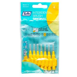 TePe Spazzolino Interdentale Normale 0,7 mm Giallo 8 pezzi — Scovolino Interdentale