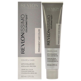 Revlon Revlonissimo Colorsmetique Acido Ialuronico Tintura Permanente per Capelli 8.21 Biondo Cenere Chiaro Iridescente 60 ml