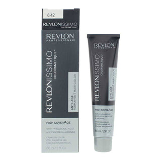 Revlonissimo Colorsmetique, Tintura Permanente Per Capelli, 6.42 Biondo Castano Scuro Perlato, 60 ml