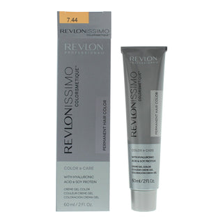Revlonissimo Colorsmetique, tintura permanente per capelli, 7.44 Biondo Rame Medio Intensivo, 60 ml
