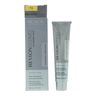 Revlonissimo Colorsmetique, Tintura Permanente Per Capelli, 7.3 Biondo Dorato, 60 ml