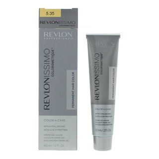 Revlonissimo Colorsmetique, Tintura Permanente Per Capelli, 5.35 Castano Ambrato Chiaro, 60 ml