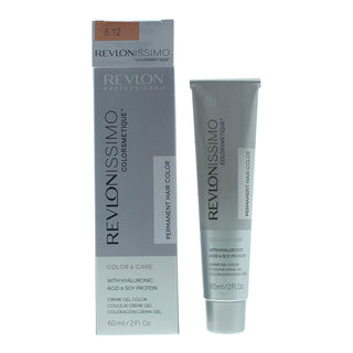 Revlonissimo Colorsmetique , Tintura Permanente Per Capelli, 6.12 Biondo Scuro Perlato, 60 ml