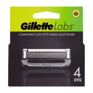 Gillette Lamette Di Ricambio Per Rasoio Labs 4 Ricariche 1 unità