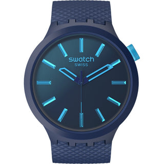 Swatch Indigo Glow SB05N113 Quartz Watch with Indigo Dial