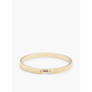 Tommy Hilfiger צמיד מוצק מצופה זהב עם קריסטלים TH2780251 — צמיד