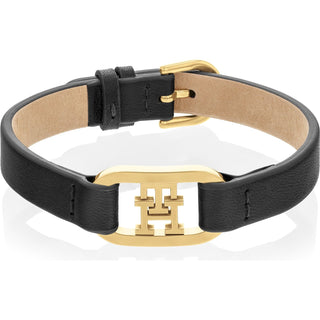 Tommy Hilfiger 2780830 — Черный кожаный браслет