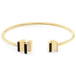 Tommy Hilfiger Layered avoin kullattu rannekoru kristalleilla 2780846