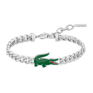Lacoste Arthor 2040226 acciaio — Bracciale uomo