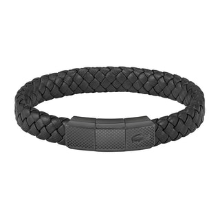 Lacoste Rokel 2040285 — Černý kožený náramek