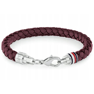 Tommy Hilfiger Tyson 2790547 — Heren armband rood leer