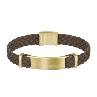 Hugo Boss Fashion bracciale uomo in suede Dylan 17.5 cm 1580609 — Bracciale