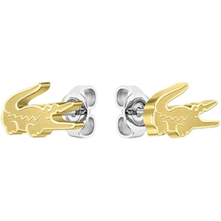 Lacoste Orecchini placcati oro coccodrillo Arthor 2040498 — 귀걸이