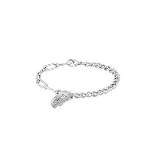 Lacoste Crocodile acciaio cristalli viola donna 2040554 — Armband