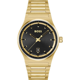 Hugo Boss Candor 남성용 금도금 금속 베이스 팔찌 1580753