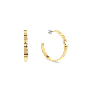 Tommy Hilfiger Stripes 2781050 gold-plated with crystals — Ring