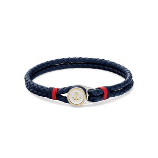 Tommy Hilfiger Bracciale in pelle blu 2790691 19 cm — Men's Bracelet