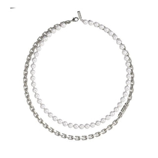 Guess Edgy Styles Double Collana perle uomo — Pánský náhrdelník