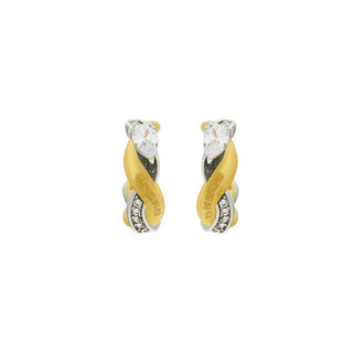 Guess Twist JUBE05065JWYGRHT/U kaksivärinen zirkonia — Korvakorut