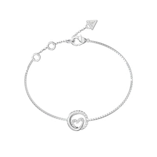 Guess Heart Iconique JUBB05527JWRH — Stalen armband met kristallen