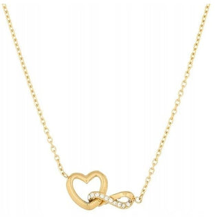 Guess Collana placcata oro Cuore e infinito — Naszyjnik