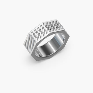 Guess Bond Street JUMR03030JWST stålringen 64 mm — Ring