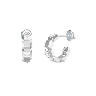 Guess Ace Of Diamonds JUBE06183JWRHT/U acciaio — Σκουλαρίκια κρίκοι