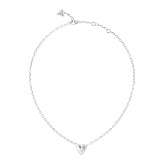 Guess By Your Side collar con colgante de corazón de acero inoxidable