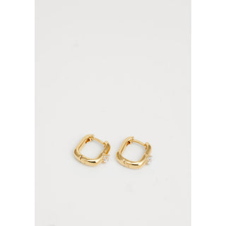 Guess Nuances مطلية بالذهب مع الزركون — أقراط