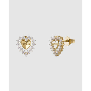 Guess Orecchini placcati oro Heart Jardin JSBE04455JWYGT/U — Oorbellen