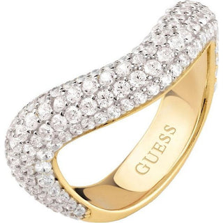 Guess Anello placcato oro con zirconi Nuances JSBR04500JWYG — خاتم