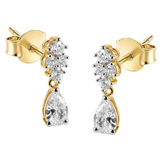 Guess Orecchini pendenti placcati oro Jardin JSBE04492JWYGT/U — Náušnice