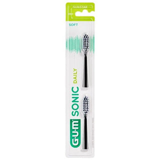 Sunstar Gum Ricariche giornaliere Sonic Black Brush 2U — Testina spazzolino
