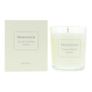 Mizensir Cuir Et Feu, Candela Legnosa e Profumata, 90 g