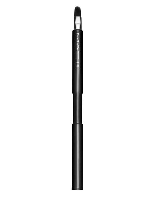 MAC Pennello per labbra retrattile sintetico 318, custodia in metallo per rossetto