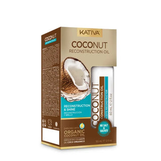 Olio per capelli per ricostruzione Kativa al cocco 60 ml
