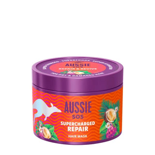 Aussie Hair Sos Supercharged Repair Hårmaske 500 ml — Hårmaske