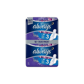 Always Assorbenti Igienici Ultra Platinum Night Duo 12 Pezzi — Assorbenti igienici