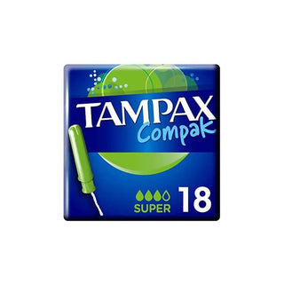 Tampax compresseak Super 18 unità