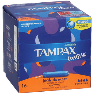 Tampax Compak Super Plus 16 pz — Assorbente interno