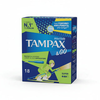Tampax Tampax & Go Super 18 pezzi — Assorbenti Interni