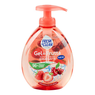 Fresh&Clean Sapone Gel Di Frutta Fragola Ciliegia 300 Ml
