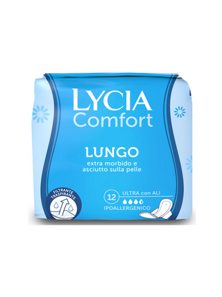 Lycia Assorbenti Ultra Sottili Lunghi Con Ali 12 — Assorbente