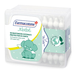 Farmacotone Bebe Bastoncini Cotonati Protector 50 pz — Bastoncini cotonati
