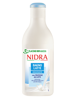 Nidra Bagnoschiuma Latte Idratante Bianco 750 ml — Bagnoschiuma