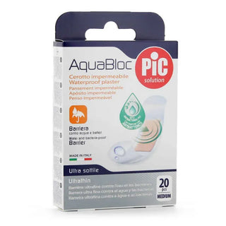 Pic Solution Pic Aquabloc con Bactericidal Adhesive Dressing 19x72mm 20uts